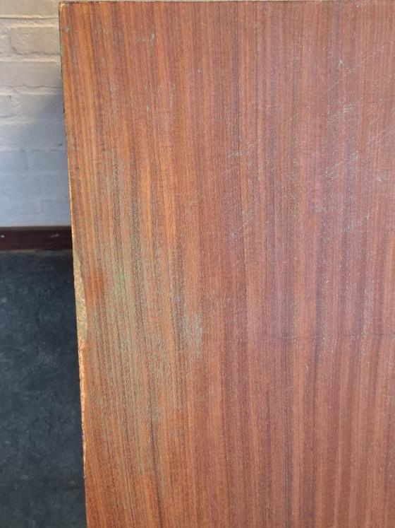 vintage ladenkastje, Ladekasten, Metaal, Hout, Bruin (foto 12 van 13)