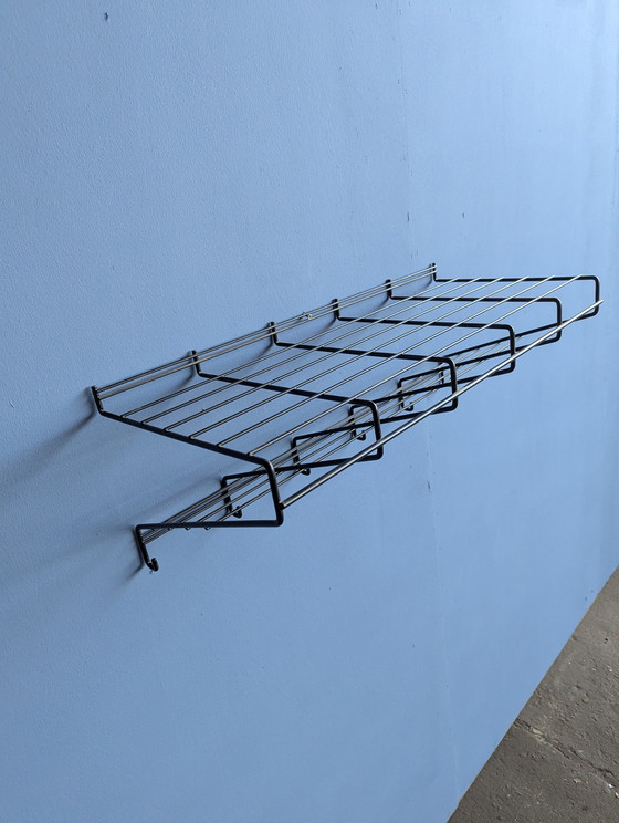 Image 1 of Vintage metal wall coat rack 1970s