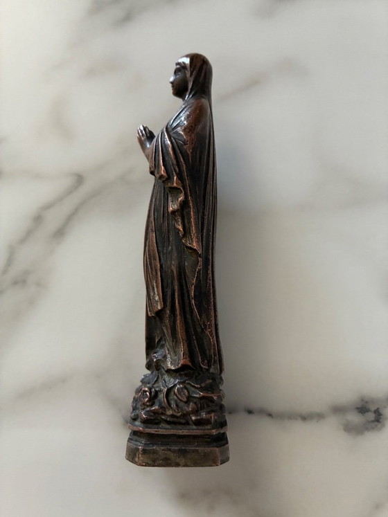 Metal Virgin Statuette, Early 20th Century – Decorative Objects (photo 4 of 7)