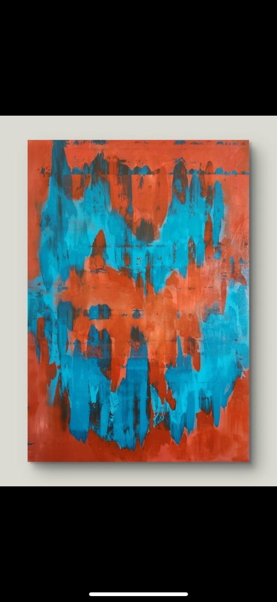 Image 1 of Dipinto originale Alessandro Criscito - "Inhabiting the Pause B" (2026) + Certificato di Autenticità