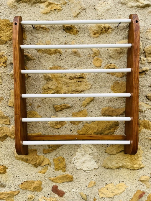 Étagère murale vintage en chêne, années 1970-1980