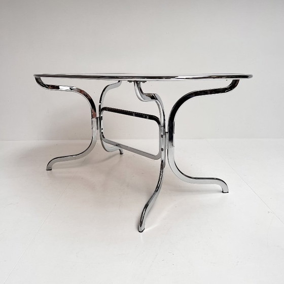 Image 1 of Glass dining table by Gastone Rinaldi for Rima, 1970s