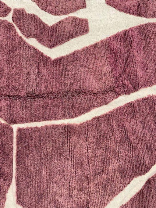 Alfombra marroquí de lana natural de 200 cm x 300 cm.