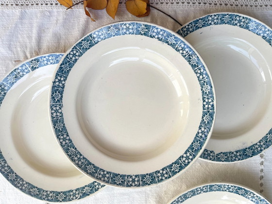 6 Piatti Fondi Longchamp 'René' in Ironstone Blu – Stoviglie (photo 6 of 16)