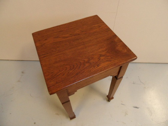 Image 1 of Vintage oak side table