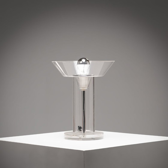 ABN Table Lamp by Aldo Van De Nieuwelaar, The Netherlands, 1975 – Plexiglass (photo 5 of 12)