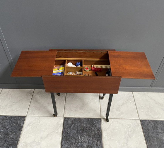 Image 1 of Teak Sewing Box by Opal 1970s