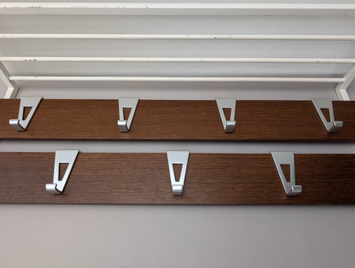 Vintage Garderobe im Pastoe-Stil – kapstokken, Aluminium, Metal (photo 2 of 10)
