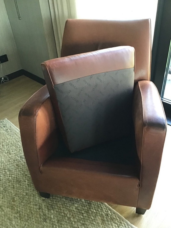 Image 1 of Panchine in pelle, 2 pezzi