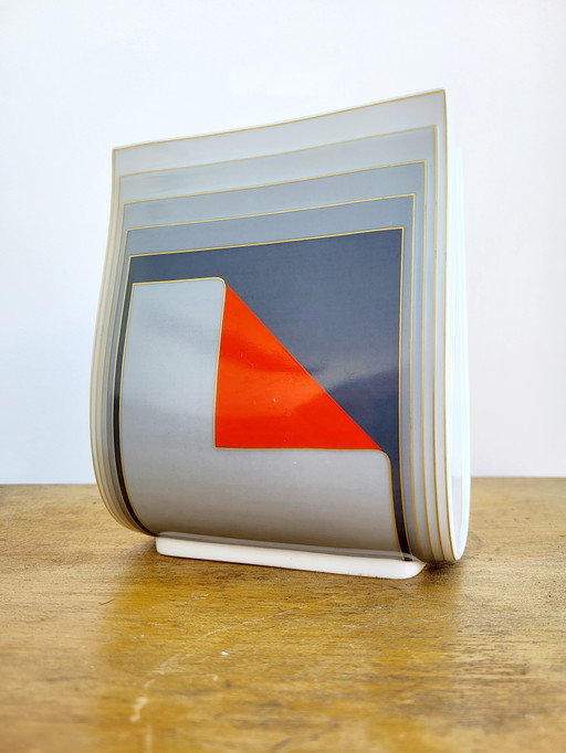 Rosenthal Studio Linie Vase, Designer Christa Goltz, Graphic Design, 1980s