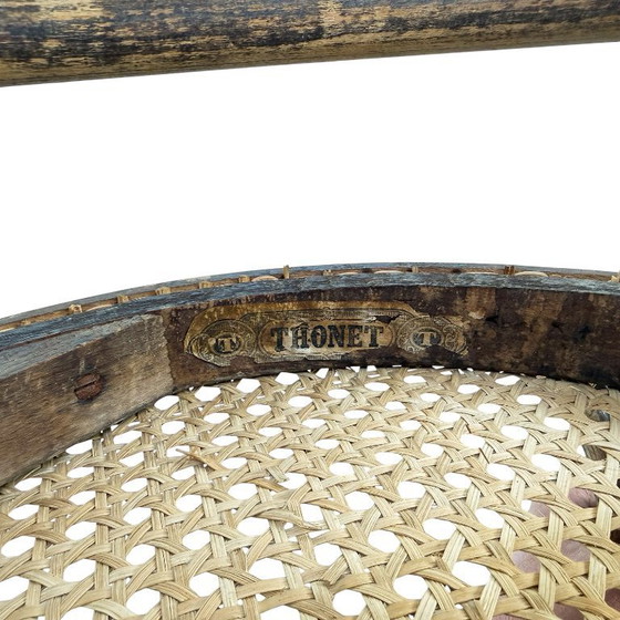 Image 1 of Antique Thonet bentwood chair – original webbing seat – Viennese café chair