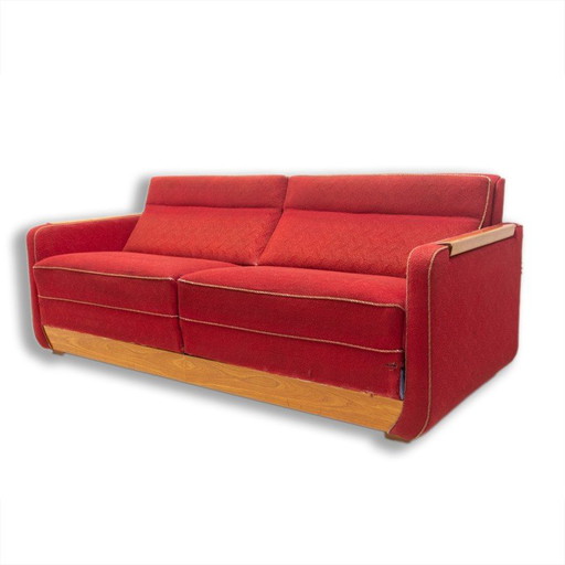 Mid century folding sofabed, Czechoslovakia 1950s