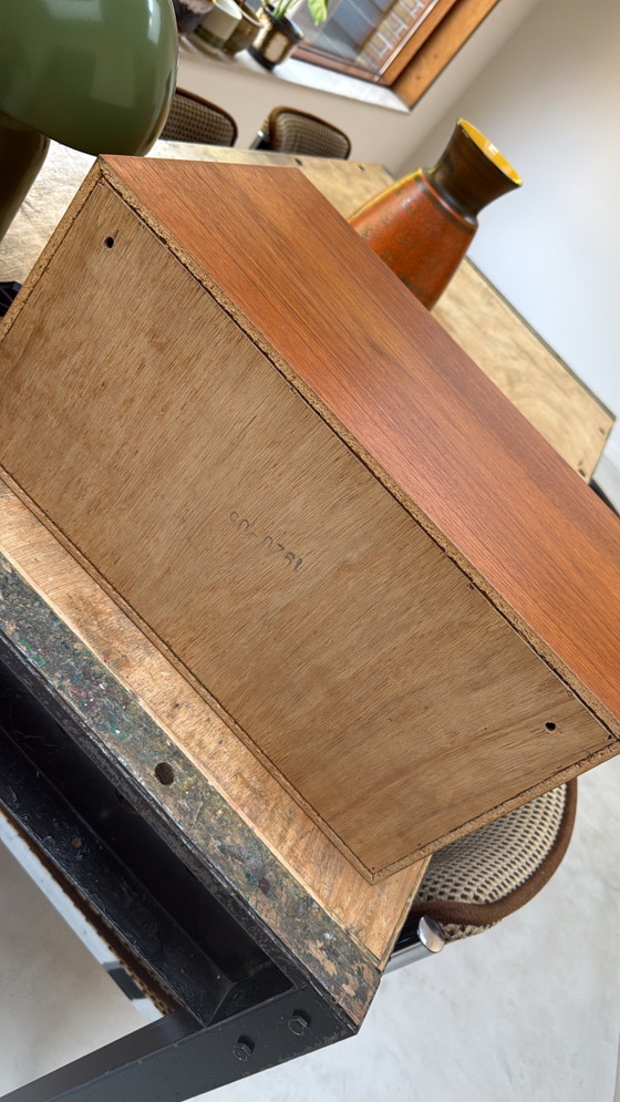 Vintage Danish Teak Nightstand / Wall Cabinet – Wood (photo 8 of 8)