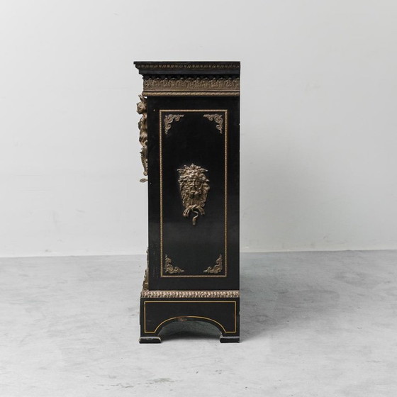 Image 1 of VINTAGE FRENCH RENAISSANCE STYLE BOULLE SIDEBOARD HAND PAINTED 19TH CENTURY