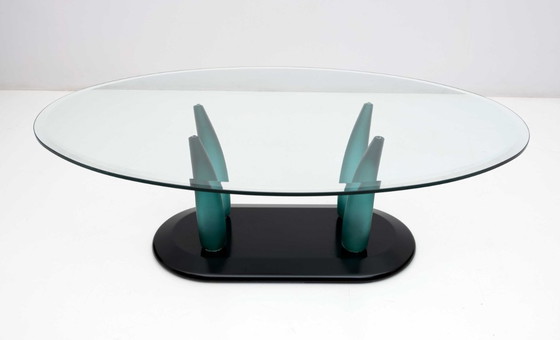 Image 1 of Vintage Italian Murano Glass Coffee Table by Seguso, 1989