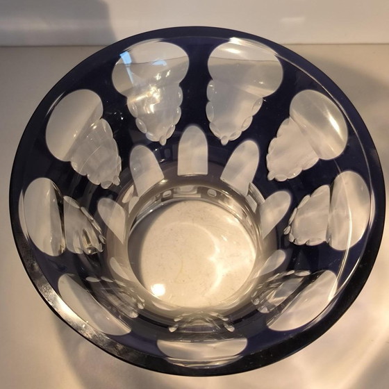 Art Deco geschliffene Glasvase zugeschrieben Johann Oertel für Carl Meltzer & Co., 1925 – Vasen, Crystal (photo 10 of 14)