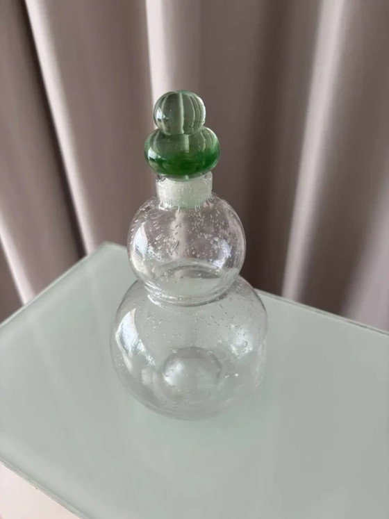 Superb Signed Blown Glass Carafe – Federico Restrepo, Glass & Decanter (photo 6 of 10)