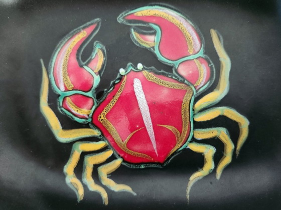 Image 1 of Vide poche signé Gabriel Fourmaintraux Desvres Années 50/60s Vintage