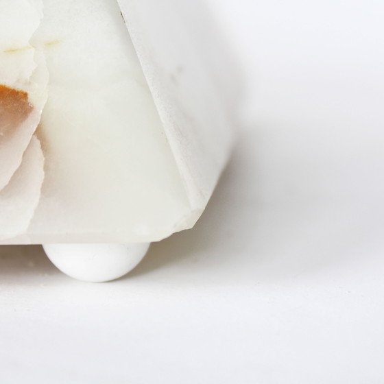 Image 1 of Vintage onyx piramide lamp