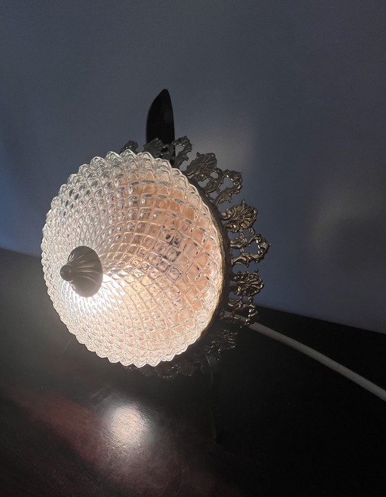 Image 1 of Art Deco Deckenlampe mit Ananas Relief