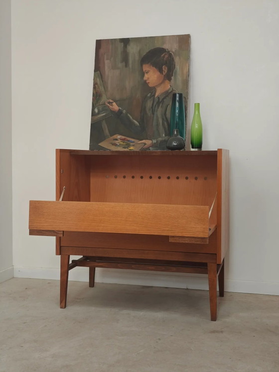 Deken kist of minibar Frantisek Mezulanik voor Up Zavody 60 – Barkrukken, Wood, Mid Century Modern (photo 20 of 30)