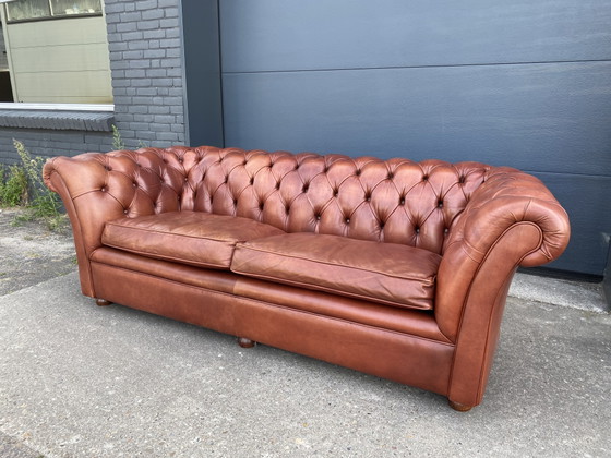3+3 Seater Sofas Cigars Cognac Bendic – Leather, Wood (photo 4 of 8)