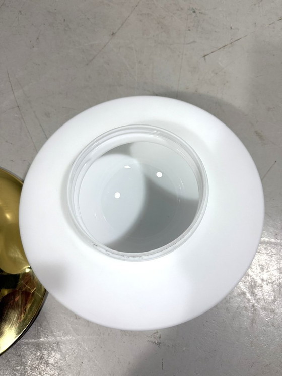 Image 1 of Glashütte Limburg ceiling lamp brass & satin glass