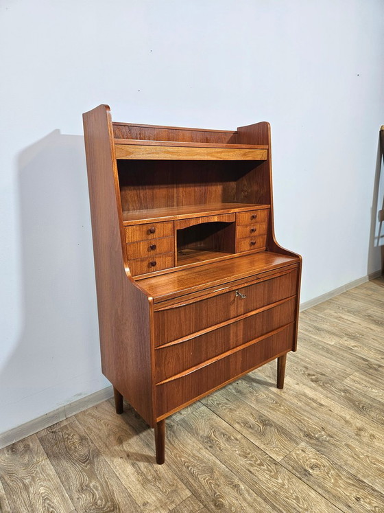 Secrétaire danois vintage en teck, années 1960 – Bureaux (photo 6 of 20)