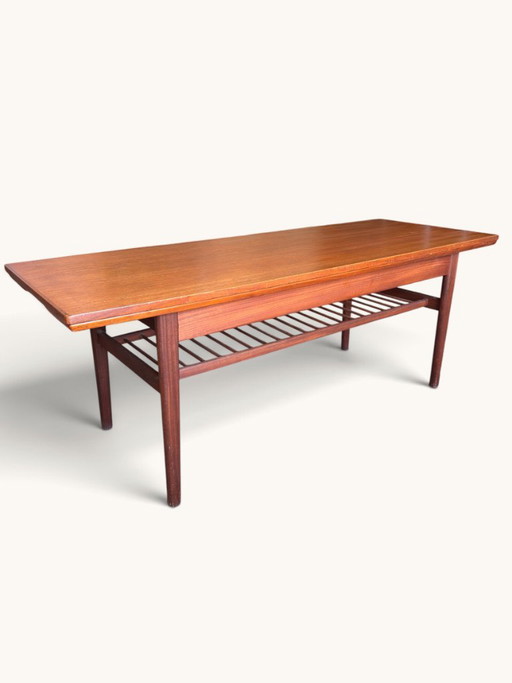 Couchtisch und Esstisch im Mid-Century-Vintage-Stil in einem, Grete Jalk für Glostrup – salontafels, Wood