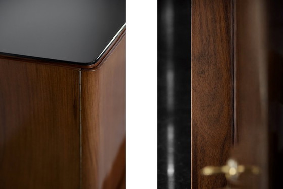 Image 1 of Vintage Rare Large French Art Deco Walnut Buffet, 1920s