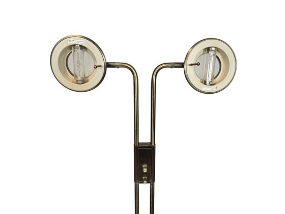 Image 1 of Boxford Holland - design Jan des Bouvrie - Lampe sur pied à 2 bras - laiton - années 90