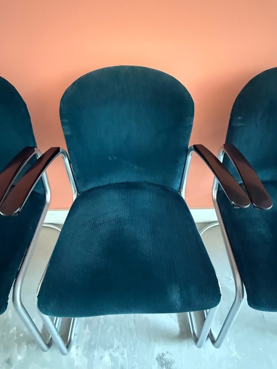 Image 1 of 5 fauteuils/chaises de conférence Gispen Design – 413R W.H. Gispen – Dutch Originals