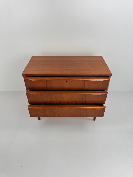Commode en teck danois, Danemark, années 1960