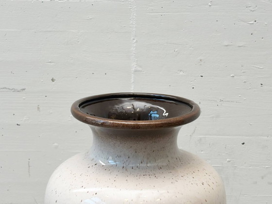 Image 1 of West Germany ceramic vase with floral decoration – 1960s/70s