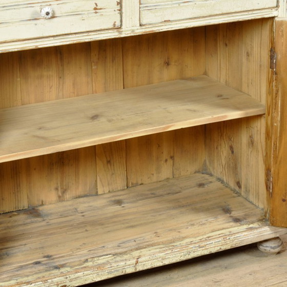 Image 1 of Antikes Kiefernholz-Sideboard, um 1910