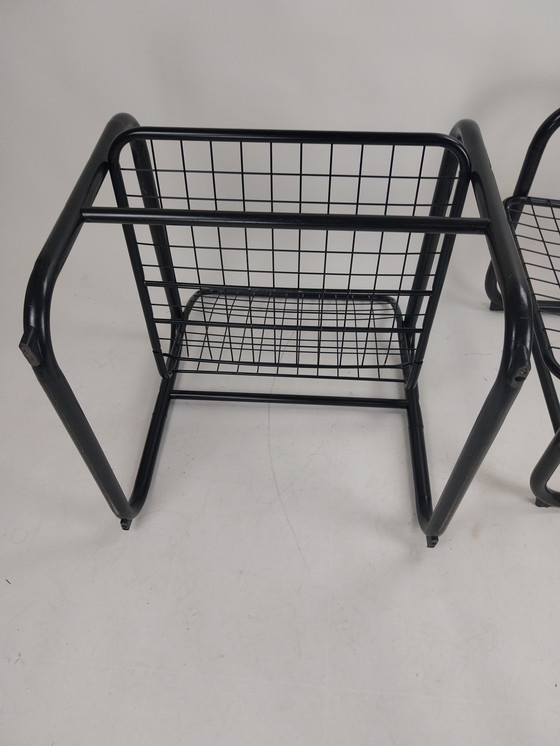 Image 1 of 1 x ensemble de 2 fauteuils vintage Ikea mölle en fil d'acier 1980 par Knut et Marianne Hagberg.