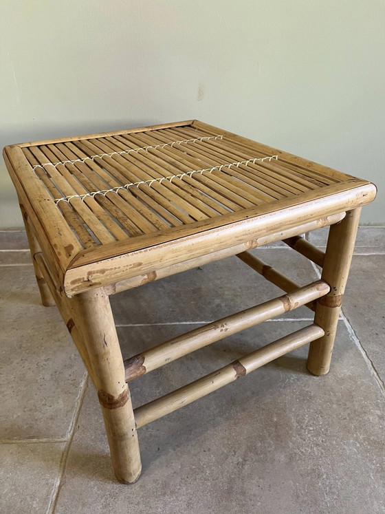 Vintage bamboo coffee table (photo 5 of 11)