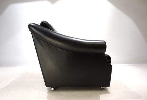 Image 1 of Französischer Art-Déco-Ledersessel, 1960