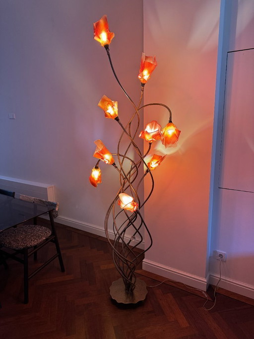 Designer Handmade Glass Floor Lamp (De Landtsheer Art)