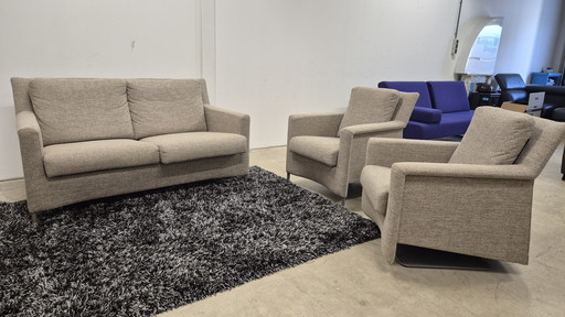 Leolux Paian 2-Sitzer Design Sofa + Drehstuhl und Sessel