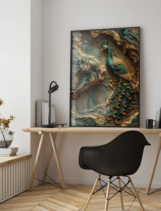 Image 1 of Acrylic Glass Artwork | 180 x 120 cm | Depthwave #10 (Ori, 1983)