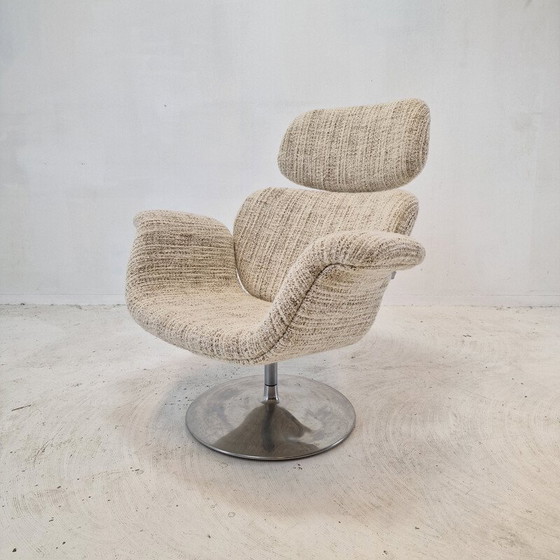 Image 1 of Vintage fauteuil met voetenbankje van Pierre Paulin voor Artifort, 1980