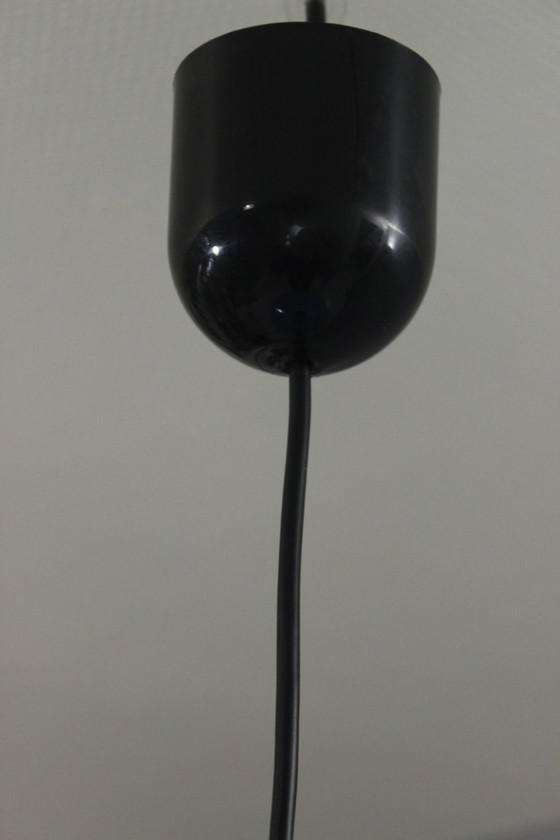 Image 1 of Postmoderne Memphis-Pendelleuchte aus Metall und Kunststoff, brillantes Design, 1980er Jahre