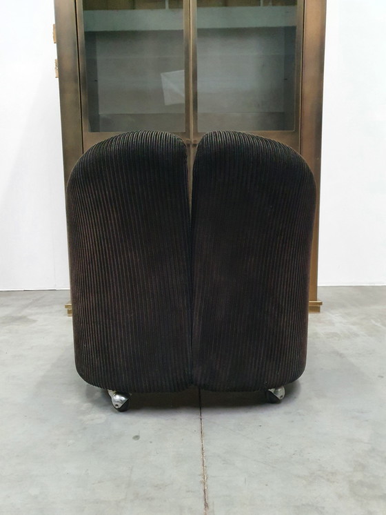 Image 1 of 2x Vintage Eugenio Gerli Tecno mobile lounge chair