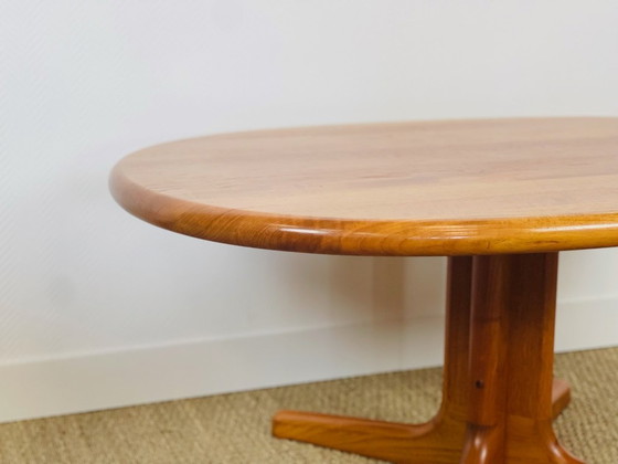 Image 1 of Deense ovale teakhouten salontafel van Glostrup Møbelfabrik, jaren 60