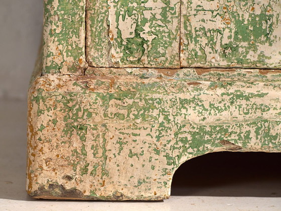 Antique green bedroom dresser (c.1920) #8 – Chest of drawers (photo 37 of 40)
