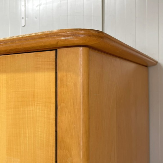 Image 1 of Large mid-century vintage 5-door wardrobe, sixties linen cupboard, demountable