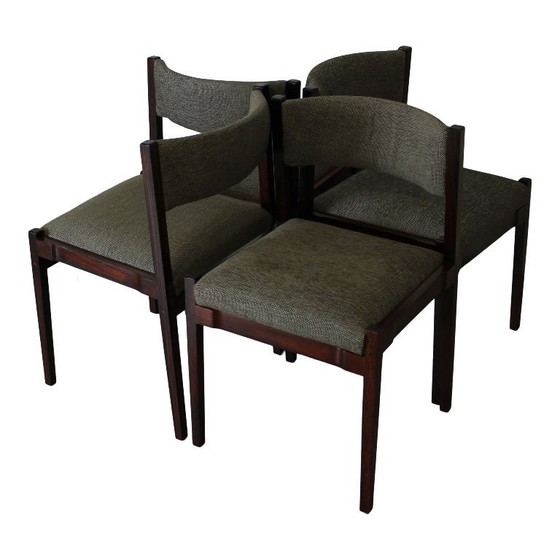 Image 1 of 4x sedie mod.102 di gianfranco frattini per cassina, italia, 1960