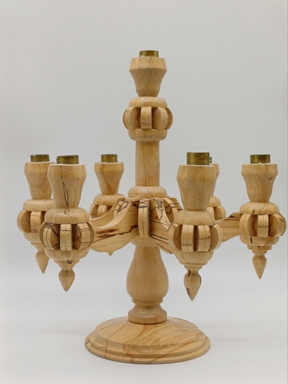 Bellissimo portacandela in legno scandinavo – Rolf Axelsson, Portacandele, Ottone (photo 4 of 14)