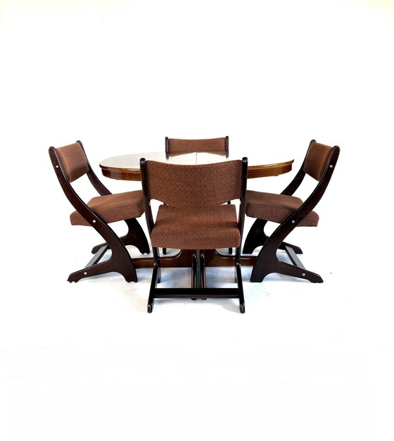 Image 1 of Vintage XL extendable teak dining table, Lübke '60